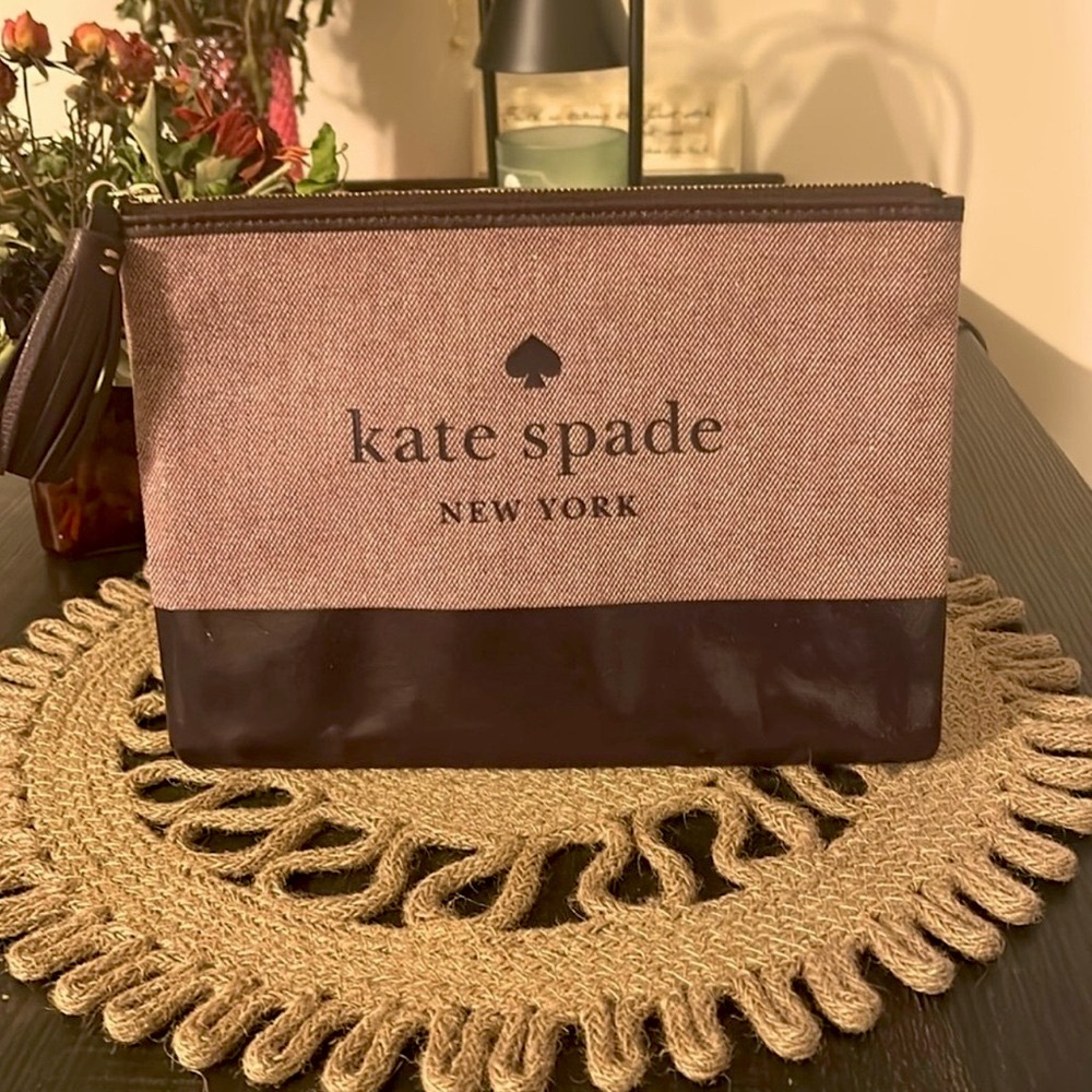kate spade Pink and Burgundy Large Clutch Wristlet